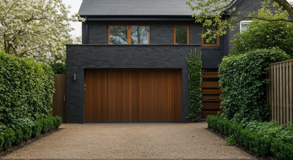 Cedar timber garage door