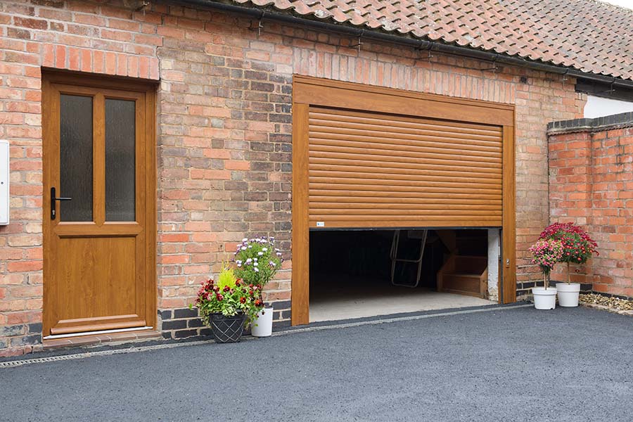 Roller garage doors